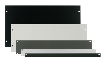 CANFORD PANNEAU VIERGE POUR RACK 1U, alu. plat, argent anodisé