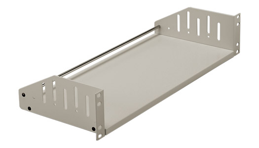 CANFORD ETAGERE RACK 2U, prof. 200mm, gris clair, kit barre de serrage non inclus