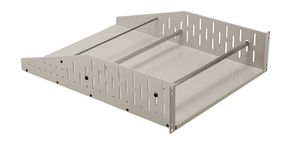 CANFORD ETAGERE RACK 3U haute résistance, prof. 600mm, gris clair (kit barre de serrage non inclus)