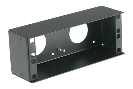 CANFORD BOITIER RACK DEMI LARGEUR 2U, prof.100mm, noir