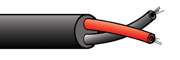 CANFORD GPS-LFH 2.5 CABLE 2 âmes, Eca, noir