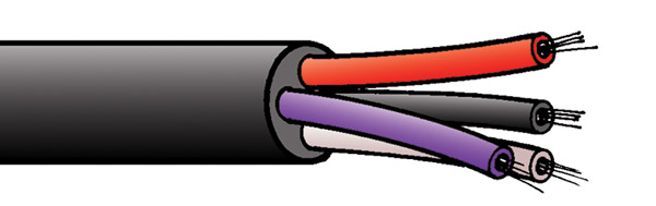 CANFORD GPS-LFH 1.5 CABLE 4 âmes, Eca, noir