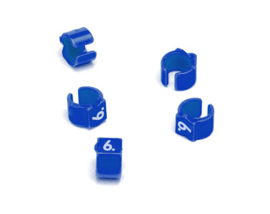 MARQUEURS DE CABLE PS15RCC.6 Retrofit, codage couleur, en vrac, bleu, pack de 50