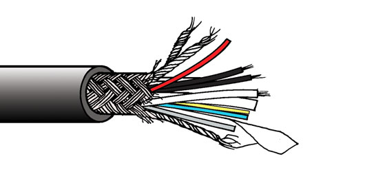 DRAKA SMPTE311 CABLE FIBRE OPTIQUE CAMERA HDTV, PU, noir