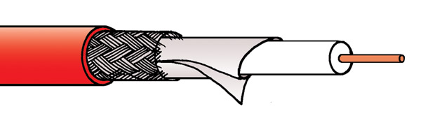 CANARE L-5CFB CABLE rouge, 200m