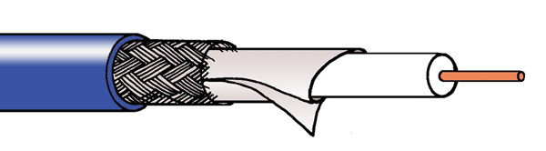 CANARE L-4CFB CABLE bleu, 200m