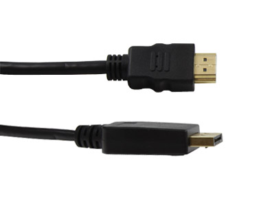 CORDON DISPLAYPORT mâle vers HDMI mâle, 2m