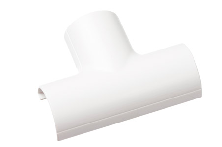 D-LINE FLET2010W PASSE-CABLES FORME T ARRONDI à clipser sur conduit 20 x 10mm, blanc