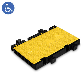 DEFENDER MIDI 5 2D HV PASSAGE DE CABLE 5 canaux, 500x325x54mm, noir