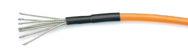 GAINE THERMORETRACTABLE ADHESIVE 19mm, long. 1,2m, noir