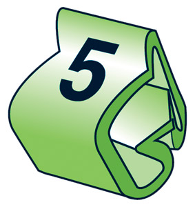 MARQUEURS DE CABLE PTV+45.5, vert, pack de 100