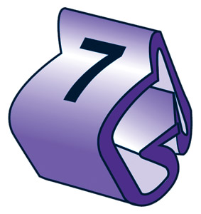 MARQUEURS DE CABLE PTV+45.7, violet, pack de 100