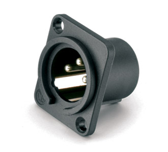 NEUTRIK NC3MPP XLR EMBASE mâle, plastique, 3pts