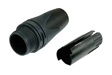 NEUTRIK BXX-14 XLR MANCHON noir, grand, fourni avec un grand mandrin