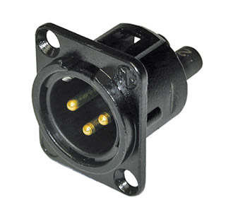 NEUTRIK NC3MD-S-1-B XLR EMBASE mâle, borne à vis