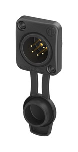 NEUTRIK NC5MDXX-TOP XLR male panel, true outdoor protection