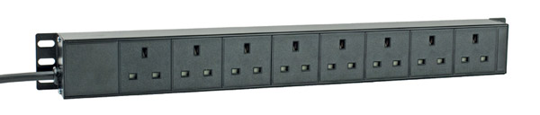 RPP XH8 MULTIPRISE RACK 8x prises BS1363