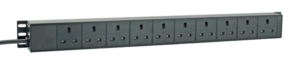 RPP XH10 MULTIPRISE RACK 10x prises BS1363