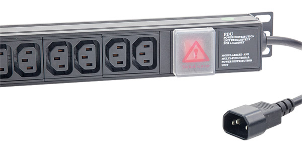 CANFORD REGLETTE SECTEUR économique, verticale, 16 voies IEC, fiche IEC14