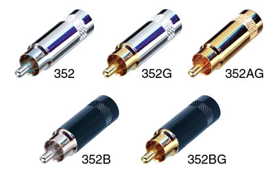 NEUTRIK NYS352 FICHE RCA corps nickel, contacts nickel