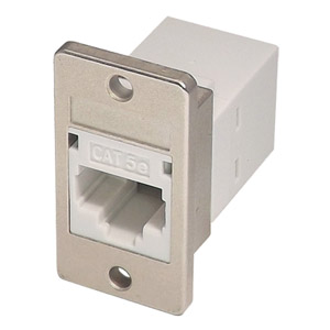 TUK KEYSTONE RACCORD RJ45 DOS-A-DOS POUR PANNEAU Cat5E, blanc