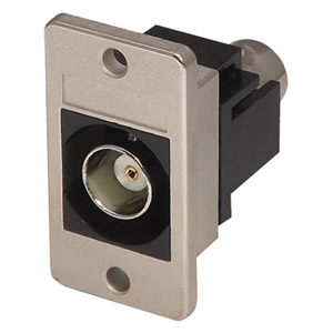 TUK KEYSTONE RACCORD POUR PANNEAU BNC femelle vers BNC femelle, 50 ohm, noir