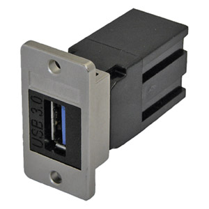 TUK KEYSTONE RACCORD POUR PANNEAU USB 3.0 A-femelle vers A-femelle, noir
