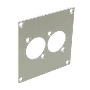 CANFORD PLAQUE DE CONNEXION MODULAIRE UNIVERSAL 2x découpe connecteur universal, gris clair