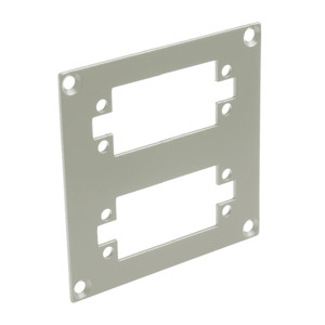 CANFORD PLAQUE DE CONNEXION MODULAIRE UNIVERSAL 2x découpe EDAC 38, gris clair