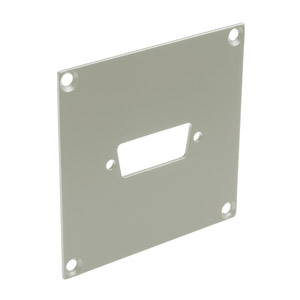 CANFORD PLAQUE DE CONNEXION MODULAIRE UNIVERSAL 1x découpe Sub-D 15pts, gris clair