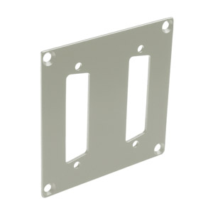 CANFORD PLAQUE DE CONNEXION MODULAIRE UNIVERSAL 2x découpe Sub-D 25pts, gris clair