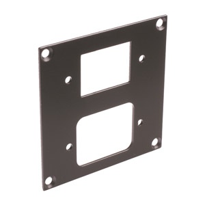 CANFORD PLAQUE DE CONNEXION MODULAIRE UNIVERSAL 1x découpe IEC femelle 1x découpe mâle, gris foncé