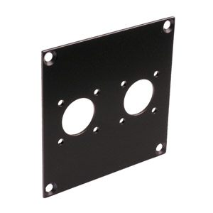 CANFORD PLAQUE DE CONNEXION MODULAIRE UNIVERSAL 2x découpe type N, noir