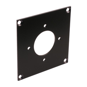 CANFORD PLAQUE DE CONNEXION MODULAIRE UNIVERSAL 1x découpe fiche Lemo triax, noir