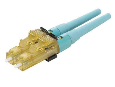PANDUIT OPTICAM FLCDMCXAQY CONNECTEUR FIBRE OPTIQUE PRE-POLI LC MM duplex OM3/OM4 10Gig 50/125