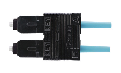 PANDUIT OPTICAM FSCDMCXAQ CONNECTEUR FIBRE OPTIQUE PRE-POLI SC MM duplex OM3/OM4 10Gig 50/125