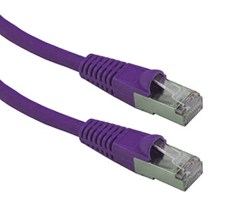 CORDON CAT6A BLINDE RJ45-RJ45-2m, violet