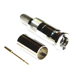 COAX CONNS 67-005-B66-EF1 MICRO BNC 12G UHD FICHE mâle, à sertir, Belden 1855A, pack de 100