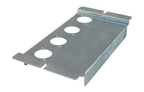 CANFORD PLAQUE 4 EMBASES "UNIVERSAL" pour boîte de scène