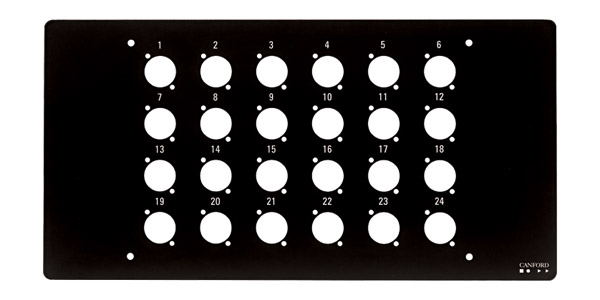 CANFORD PLAQUE SUPERIEURE POUR BOITE MURALE TYPE C 24 trous