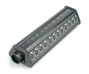 CANFORD BOITE DE SCENE Tourline 37pts mâle vers 12 XLRM et 12 XLRF