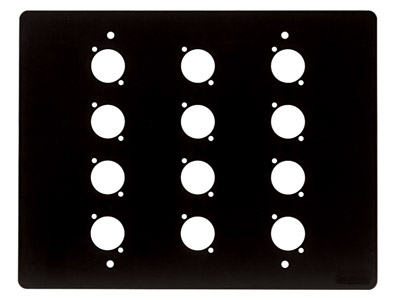 CANFORD PLAQUE SUPERIEURE POUR BOITE MURALE TYPE B 12 trous, vierge