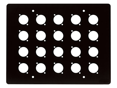 CANFORD PLAQUE SUPERIEURE POUR BOITE MURALE TYPE B 20 trous, vierge