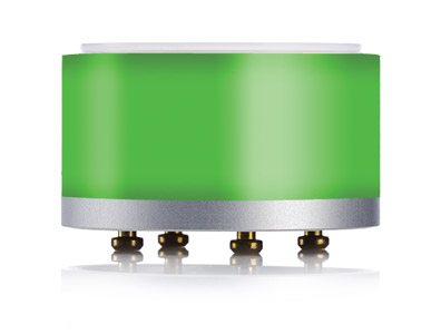 YELLOWTEC YT9202 litt 50/22 MODULE LED VERT diam 51mm, haut.22mm, argent/vert