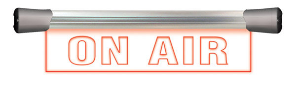 SONIFEX LDD-40F1ONA SIGNE LUMINEUX LED/PLEXI, une inscription, affleurant, 400mm, "On Air", cc 7-36V