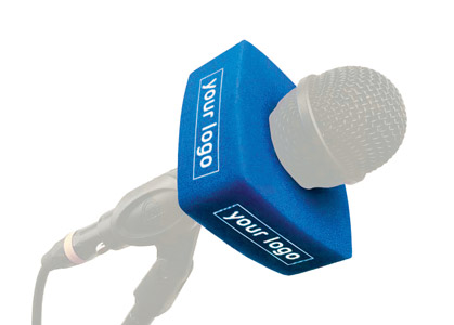 SCHULZE-BRAKEL FF-8001/C BADGE MOUSSE carré, avec 4x logos, bleu (indiquer la ref.)