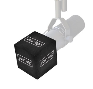 SCHULZE-BRAKEL FF-SM7B/C BADGE MOUSSE pour Shure SM7B, avec 5x logos, noir (indiquer les détails)