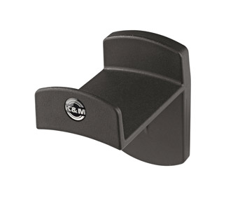K&M 16312 PORTE CASQUE mural, fixe, noir