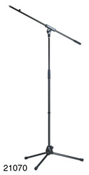 K&M 21070 PIED POUR PERCHE pliant, 900-1600mm, perche 805mm, base lourde, noir