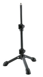 K&M 23150 PIED POUR TABLE tube carré, pliant, hauteur 230-430mm, filetage 1/4", noir